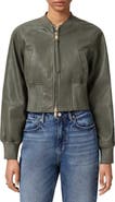 AllSaints Suri Leather Bomber Jacket