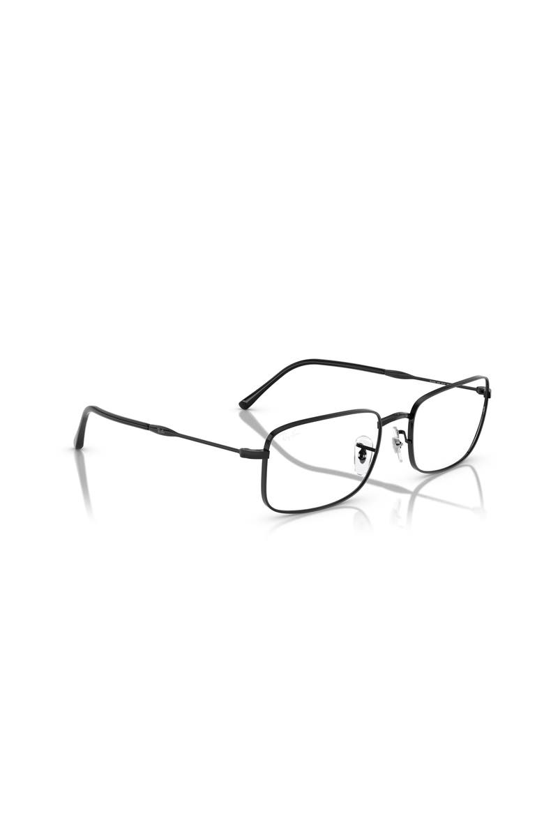 Ray-Ban 56mm Irregular optical glasses, Alternate, color, Black