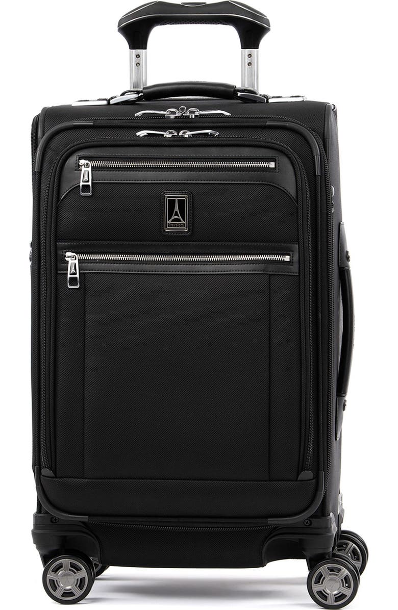 TRAVELPRO Platinum Elite Softside Expandable Carry-On 21-Inch Luggage, Main, color, Shadow Black