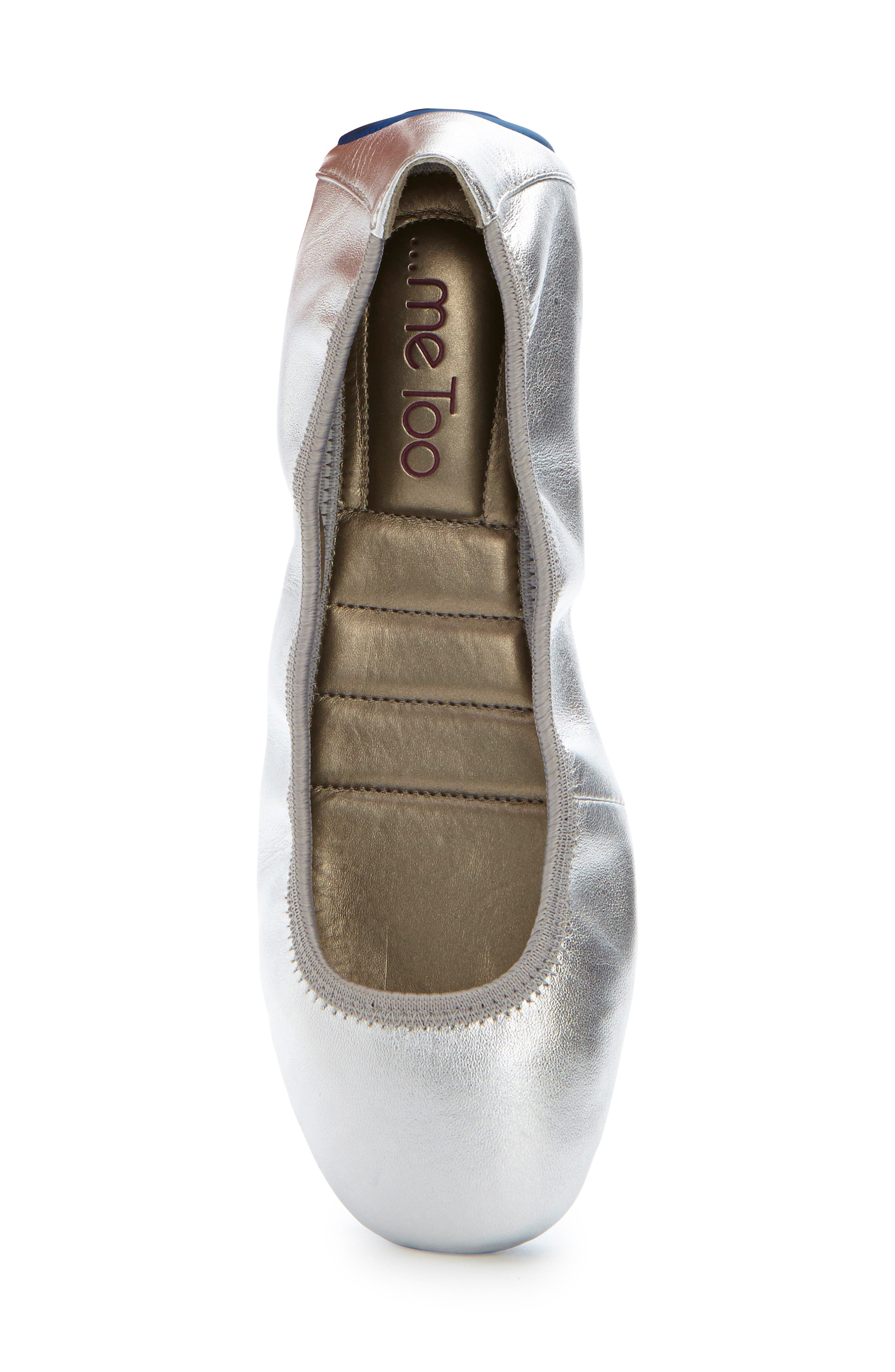 'Tru Blu' Flat, Alternate, color, SILVER METALLIC/ BLUE