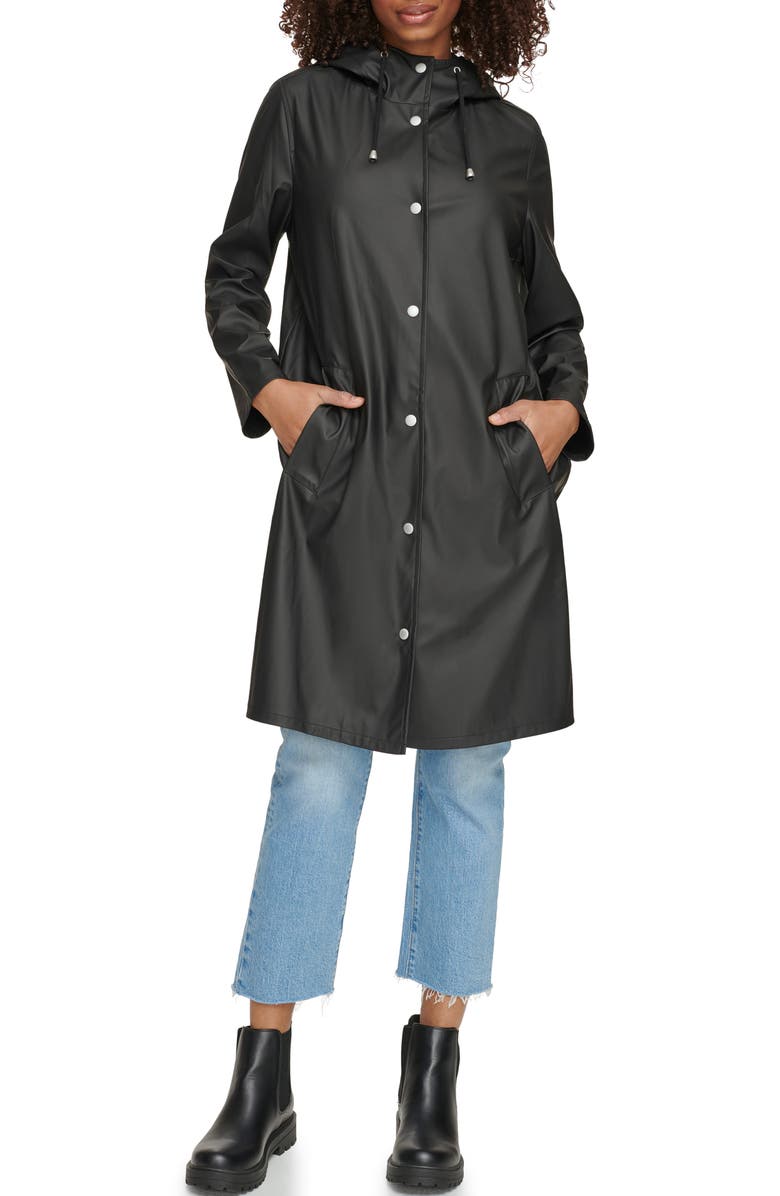 Levi's<sup>®</sup> Water Resistant Hooded Long Rain Jacket, Alternate, color,