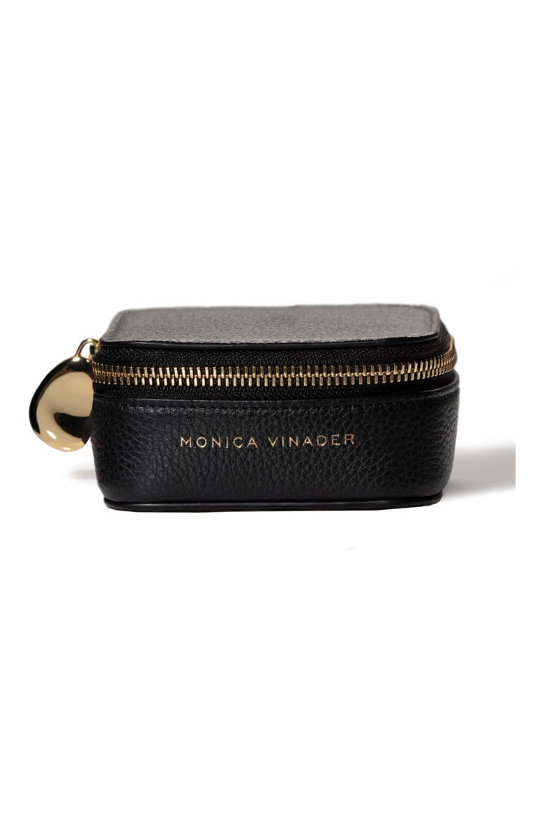 Leather Trinket Box, Alternate, color, BLACK