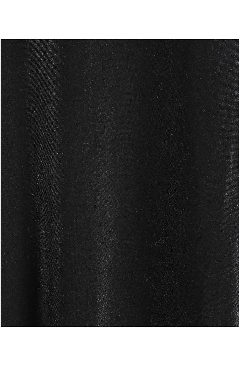 Lands' End Knit Velvet Square Neck Dress, Alternate, color, Black