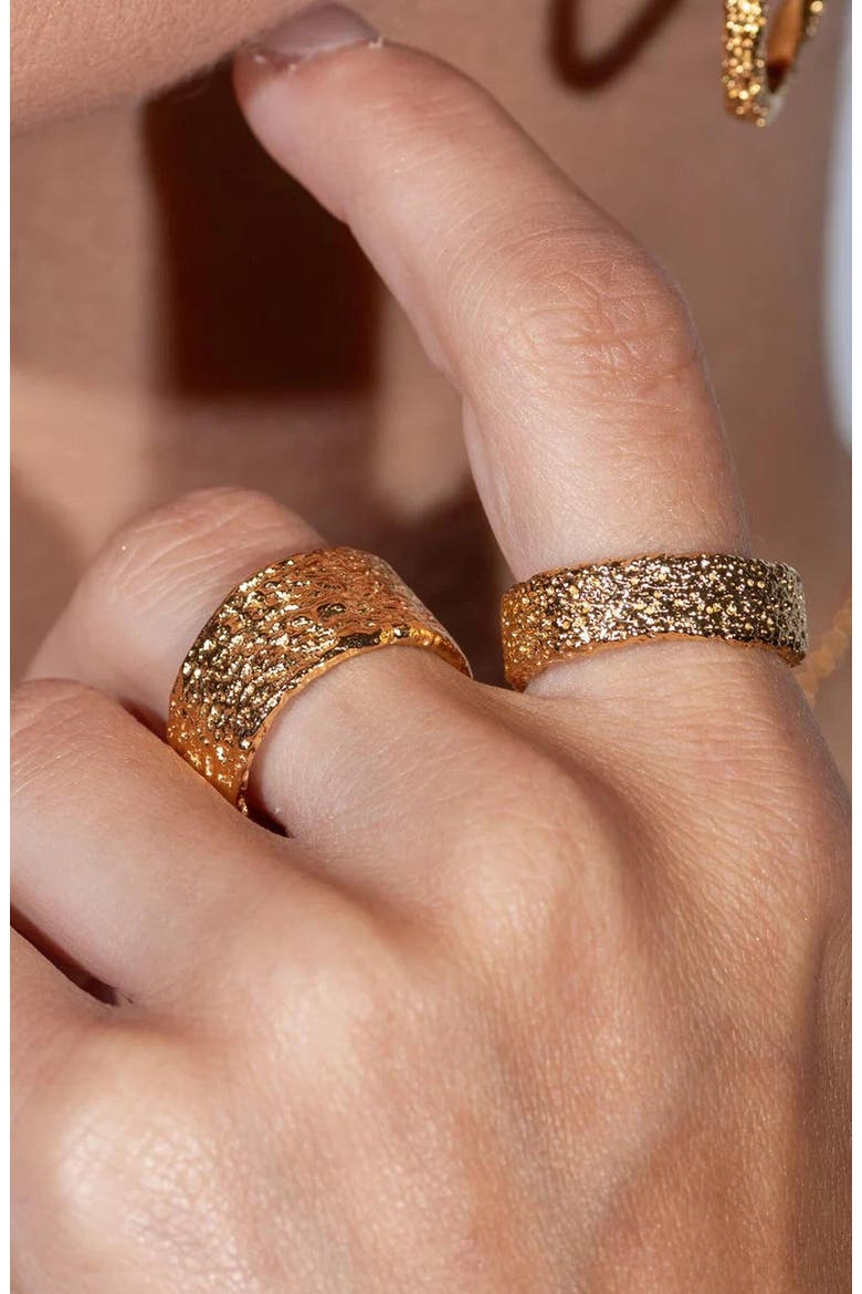 Hula Middle Ring, Alternate, color, Gold Vermeil