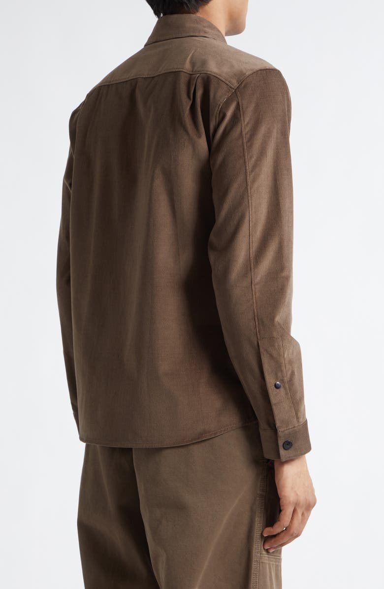 Stone Island Corduroy Overshirt, Alternate, color, Umber