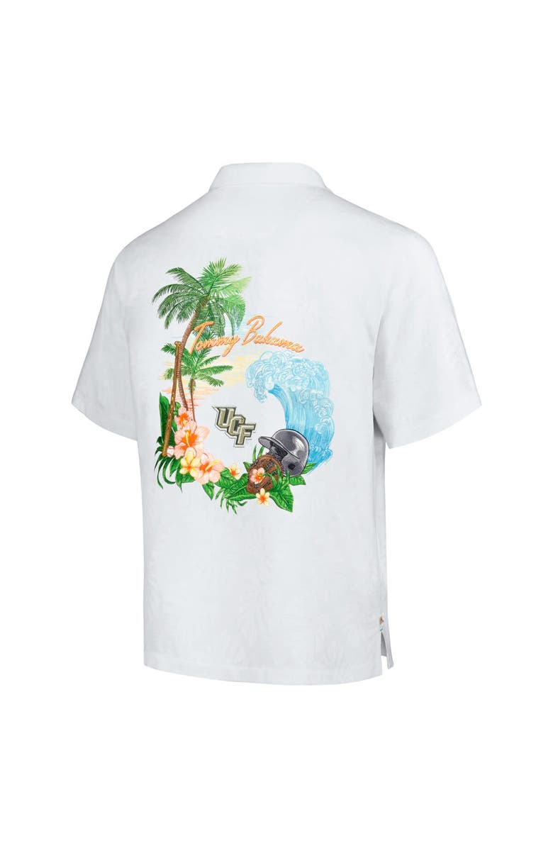 Tommy Bahama Men's Tommy Bahama White UCF Knights Castaway Game Camp Button-Up Shirt, Alternate, color, 