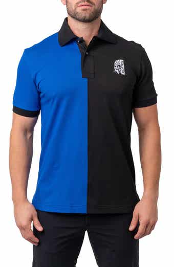 Maceoo Mozartsplit Regular Fit Colorblock Egyptian Cotton Polo