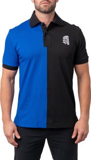 Maceoo Mozartsplit Regular Fit Colorblock Egyptian Cotton Polo