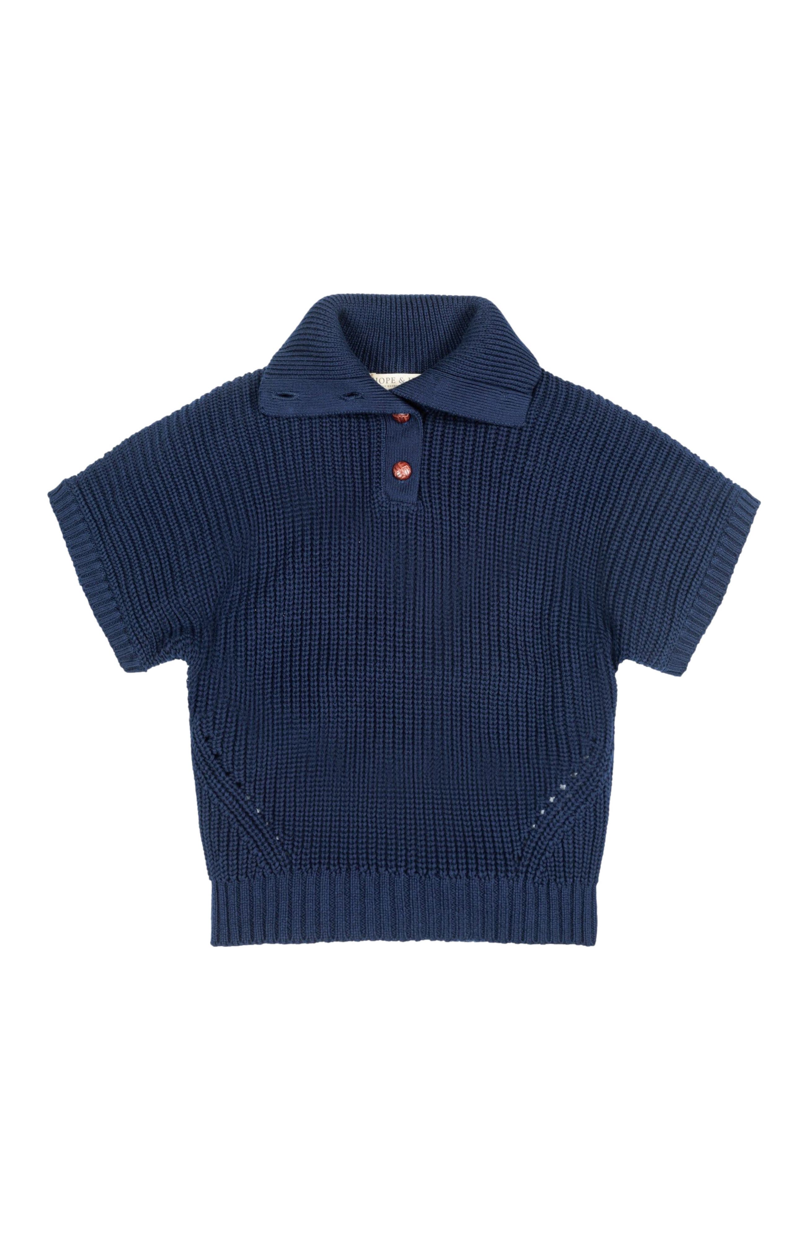 selected Navy Cardigan Stitch