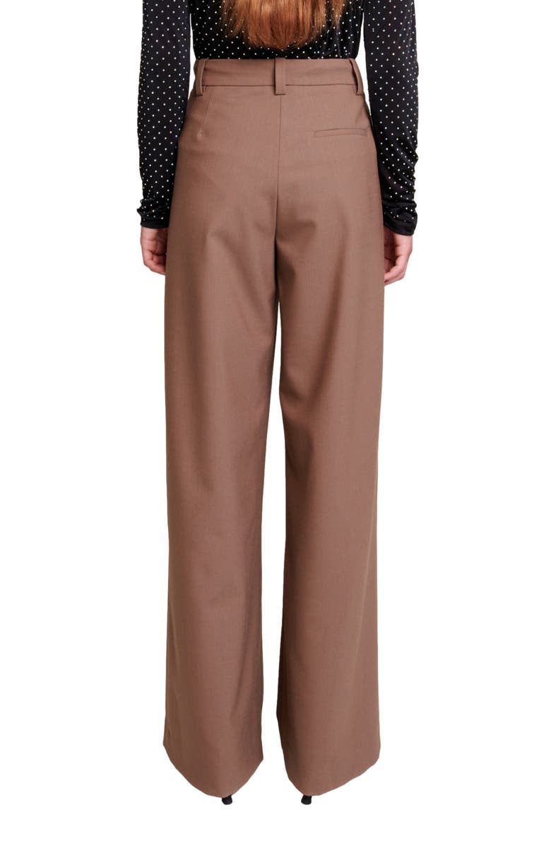 maje Pikinette Wide Leg Pants, Alternate, color, 
