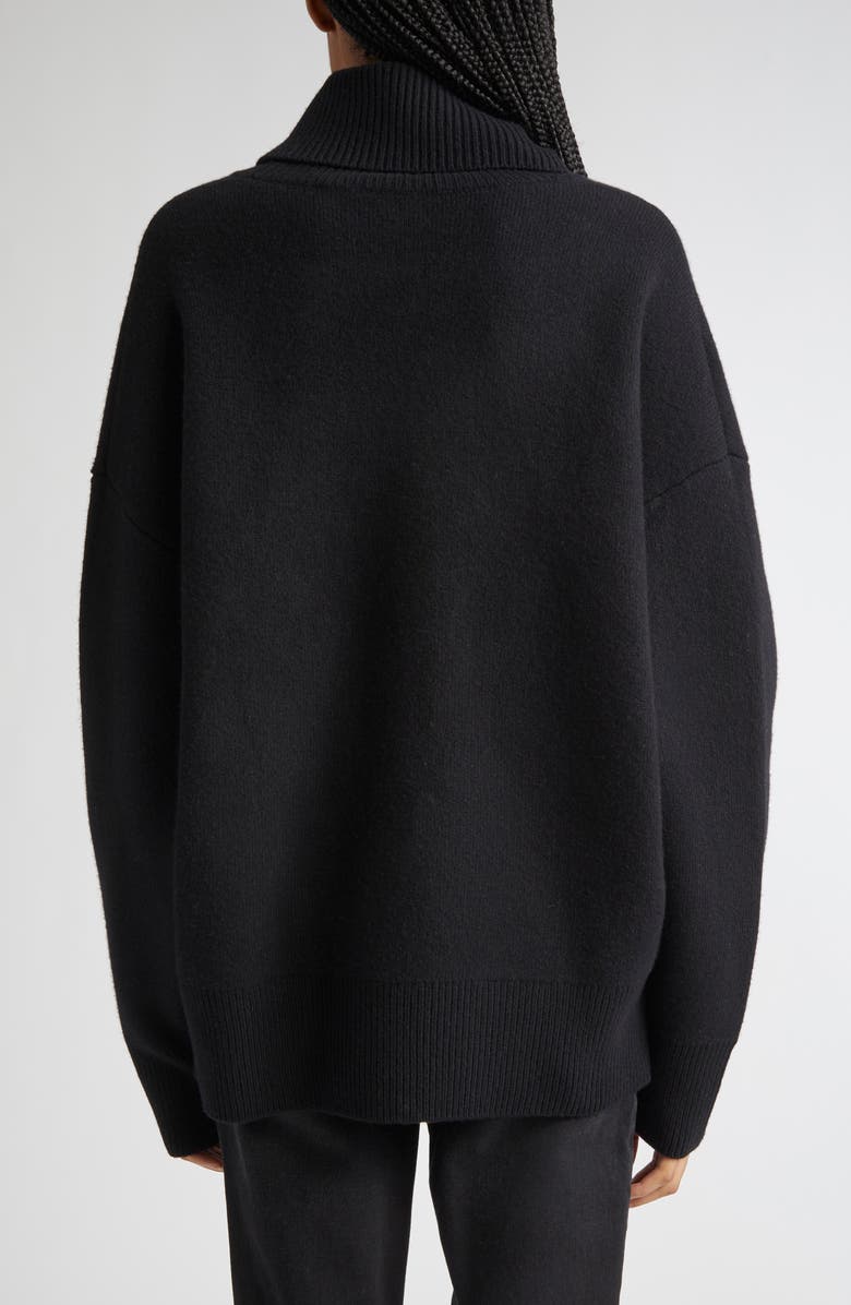 TOTEME Double Knit Wool & Cashmere Blend Turtleneck Sweater, Alternate, color, 