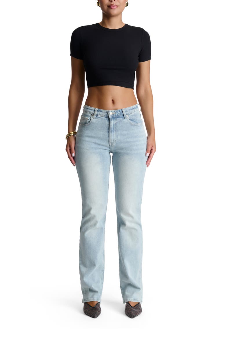 Micro Rib Crop Top, Alternate, color, BLACK
