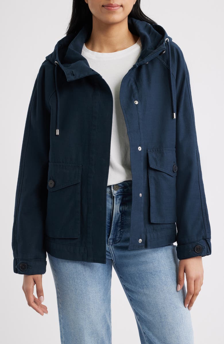 Brooklyn Industries Blueberry Hooded Jacket, Main, color, Blue Berry