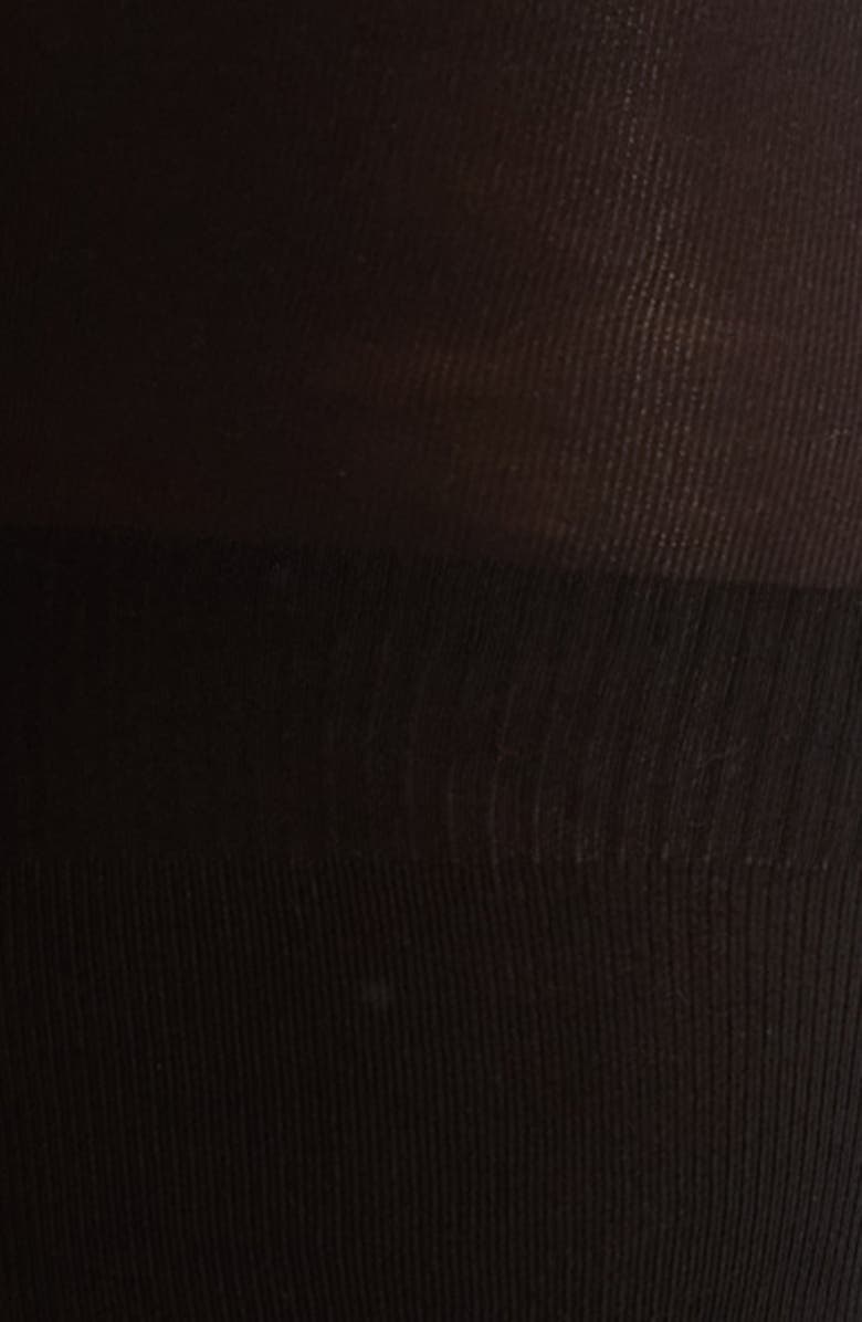 Nordstrom Faux Thigh High Rib Tights, Alternate, color, Black