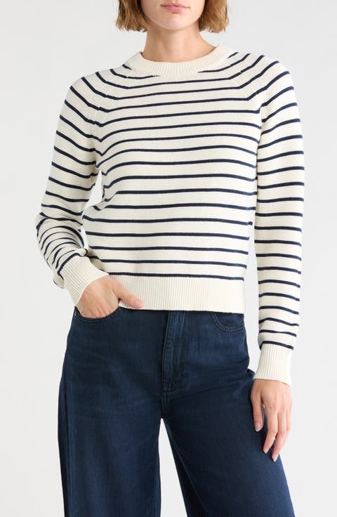Mozart Stripe Crewneck Sweater