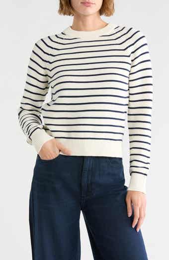 French Connection Mozart Stripe Crewneck Sweater