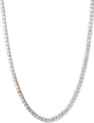 Brook and York Isabella Cubic Zirconia Blue Tennis Necklace