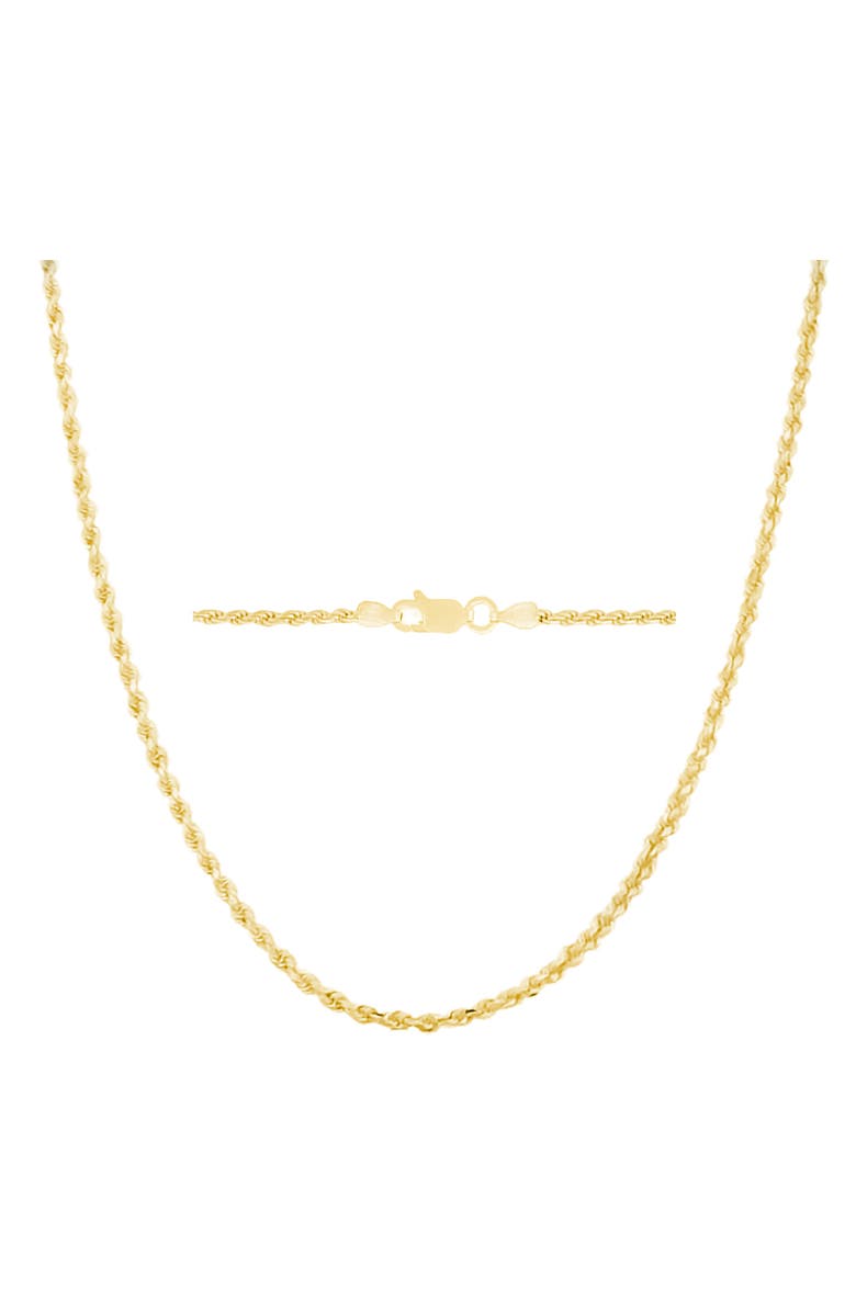 Donatello Gian Gold-Plated Sterling Silver 3MM Twisted Necklace, Main, color,