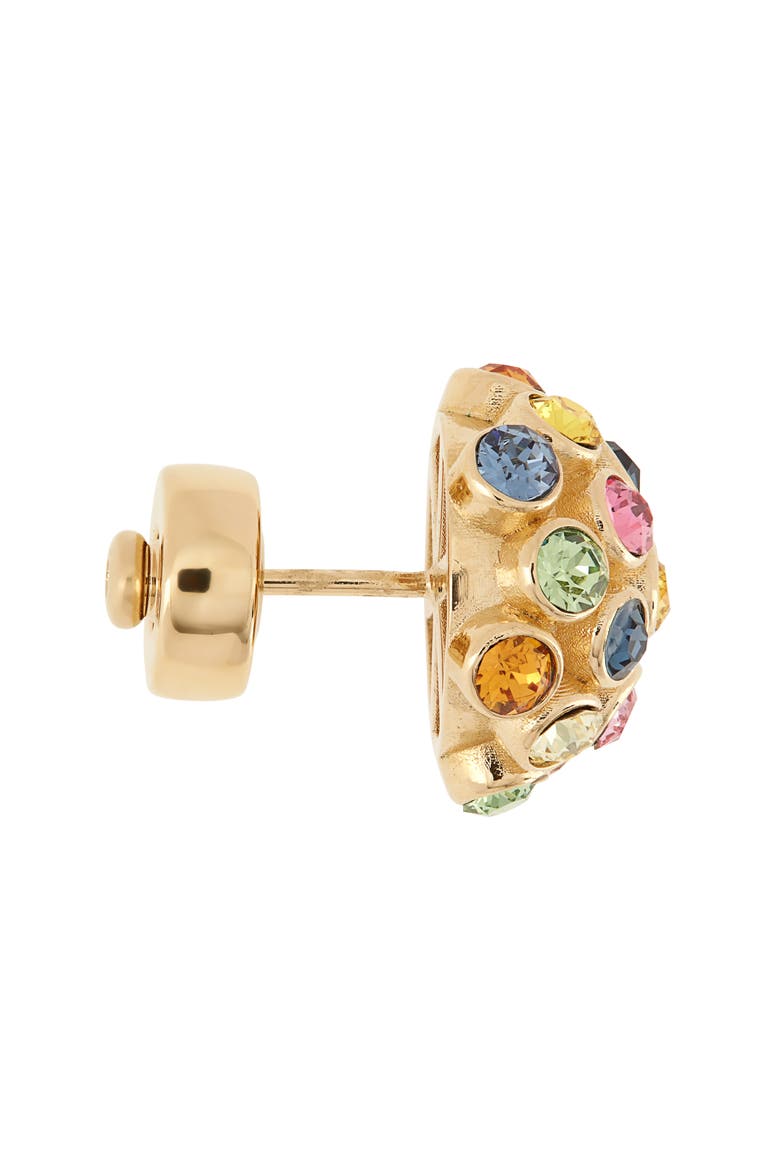 Sputnik Multicolor Crystal Post Earrings, Alternate, color, RAINBOW