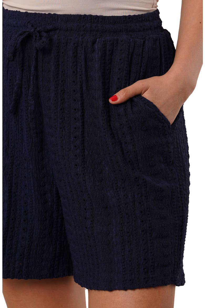 Eyelet Shorts, Alternate, color, NAVY