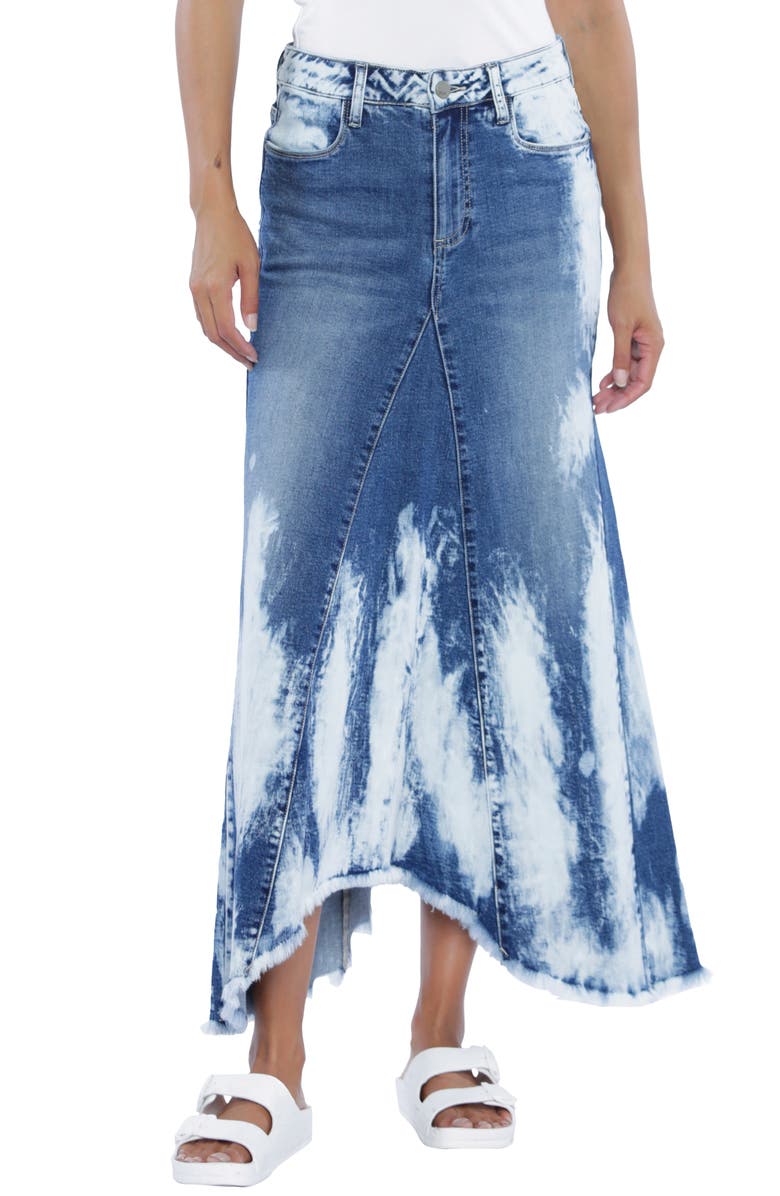 Wash Lab Denim Selma Storm Denim Midi Skirt, Main, color,