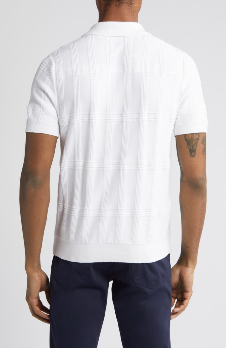 Original Penguin Geometric Jacquard Cotton Polo Sweater, Alternate, color,