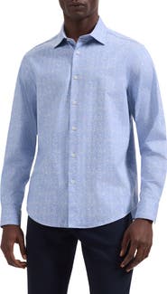 Bugatchi Jimmy OoohCotton® Abstract Print Button-Up Shirt