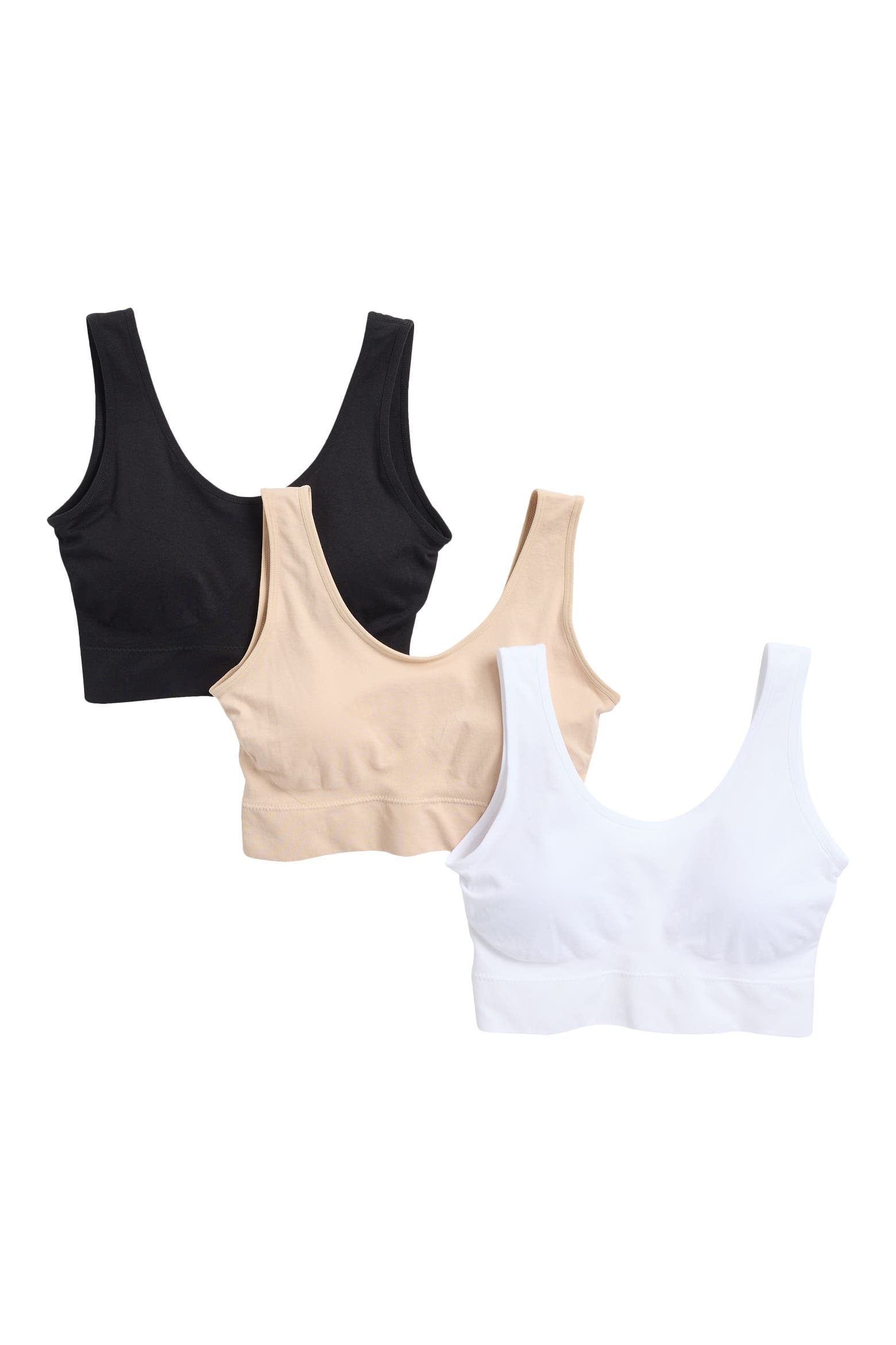 Bench Bralettes Everyday Assorted 3-Pack Tank Bralettes (Women) | Nordstromrack