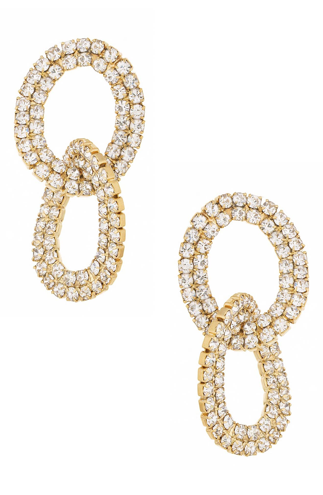 Pavé Crystal Circle Drop Earrings (Women) | Nordstromrack