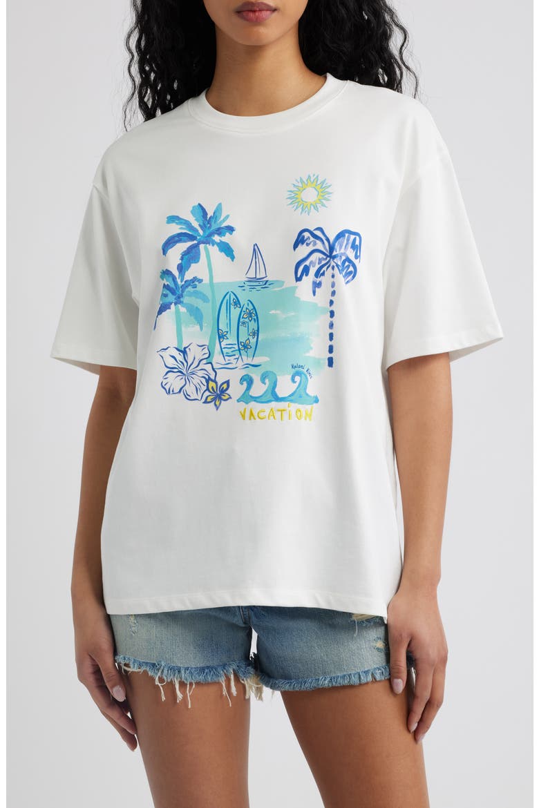 Boyfriend Graphic T-Shirt, Main, color, SHELL SPRITZ