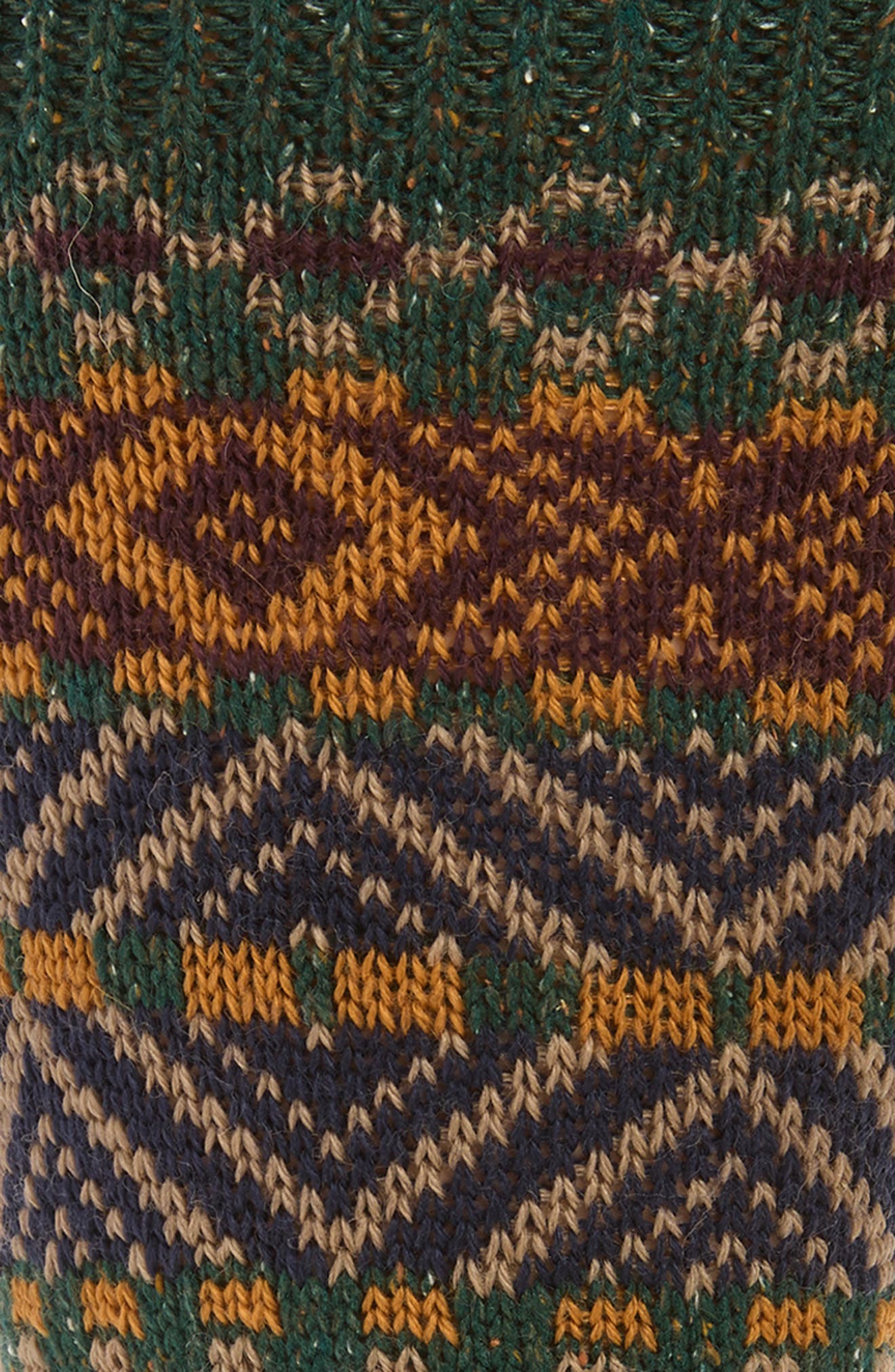 Pantherella Beck Fair Isle Merino Wool Blend Crew Socks (Men) | Nordstrom
