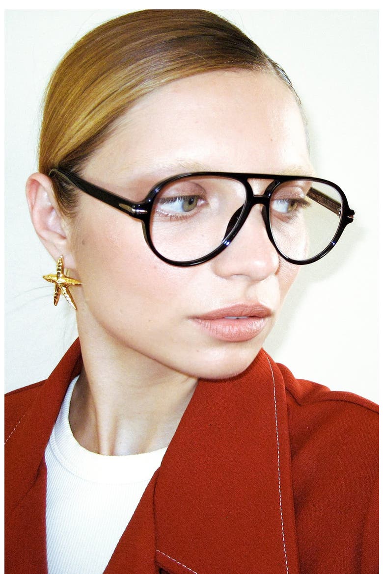 Darcy Reader Glasses, Alternate, color, Onyx