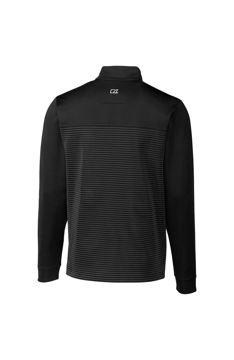 Cutter & Buck Men's Cutter & Buck Black Wichita State Shockers Traverse Stripe Quarter-Zip Pullover Top, Alternate, color, 