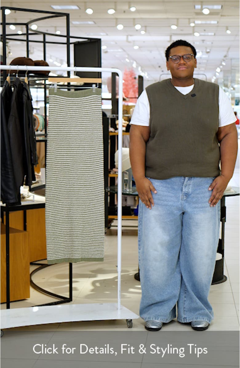 Arella Stripe Knit Maxi Skirt, sales video thumbnail