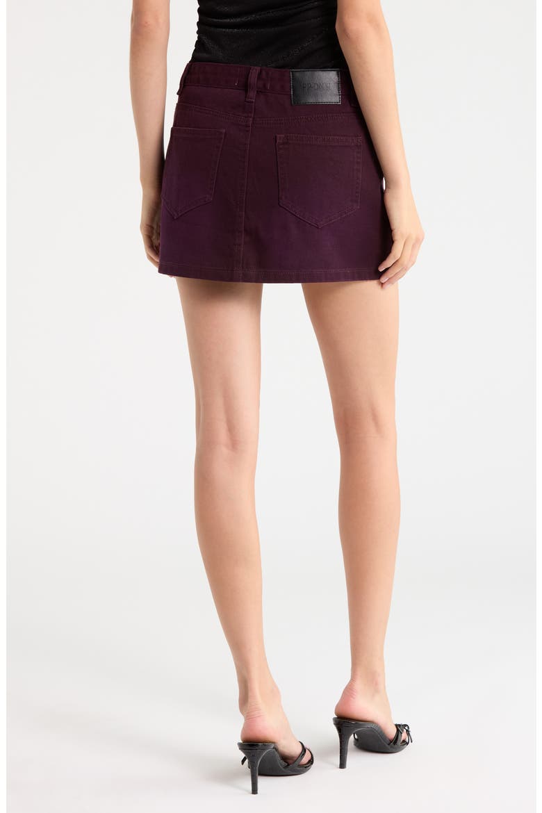Paulette Denim Miniskirt, Alternate, color, RED