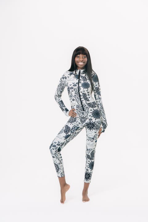 Women's Full-Body One-Piece Swimsuit - UPF 50+