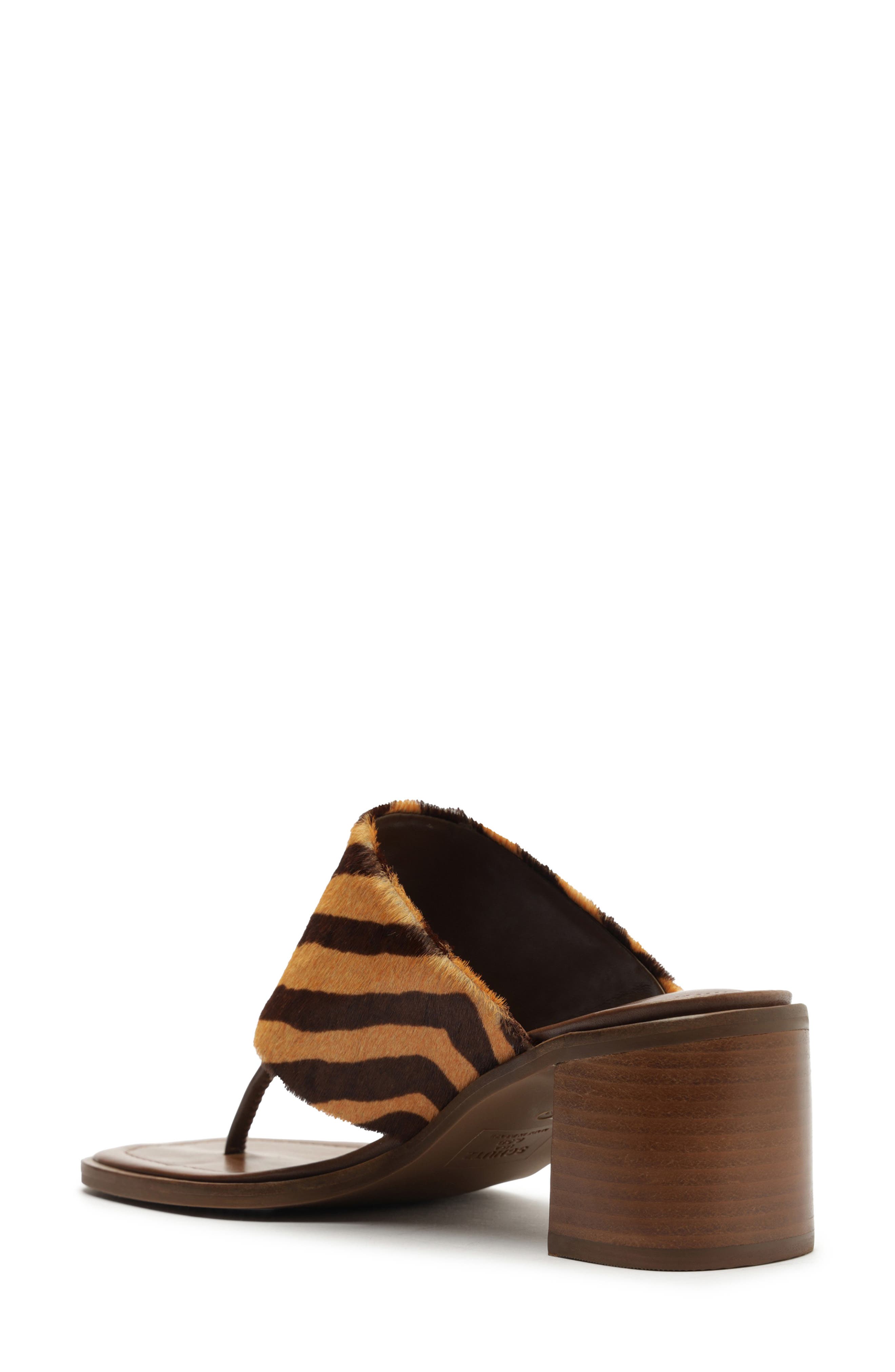 Schutz Martha Flip Flop, Alternate, color, Natural/ Pecan Brown