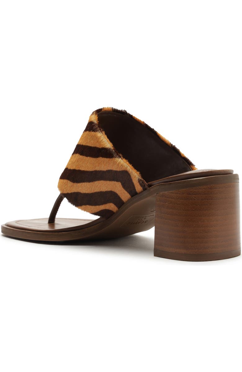 Schutz Martha Flip Flop, Alternate, color, Natural/ Pecan Brown