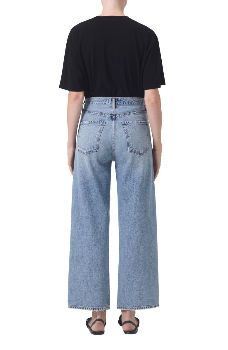 AGOLDE Ren High Waist Wide Leg Jeans, Alternate, color, 
