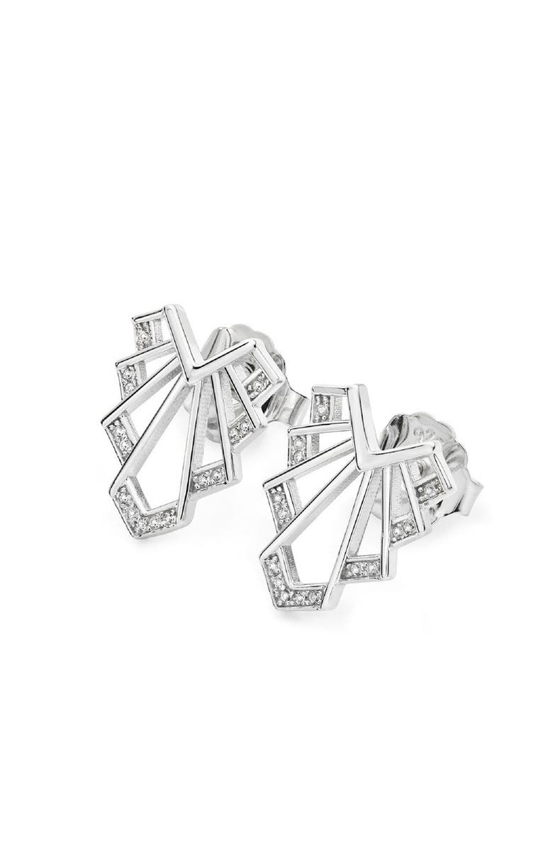 Lucy Quartermaine Chrysler Studs, Main, color, Sterling Silver