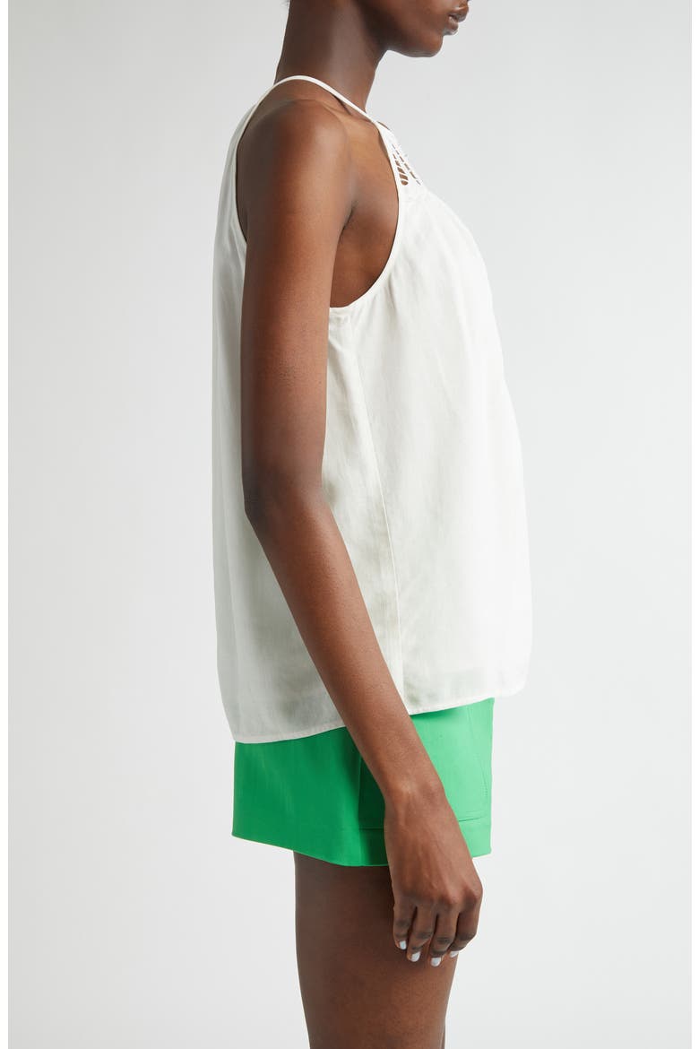 Mila Lace Sleeveless Top, Alternate, color, IVORY EYELET