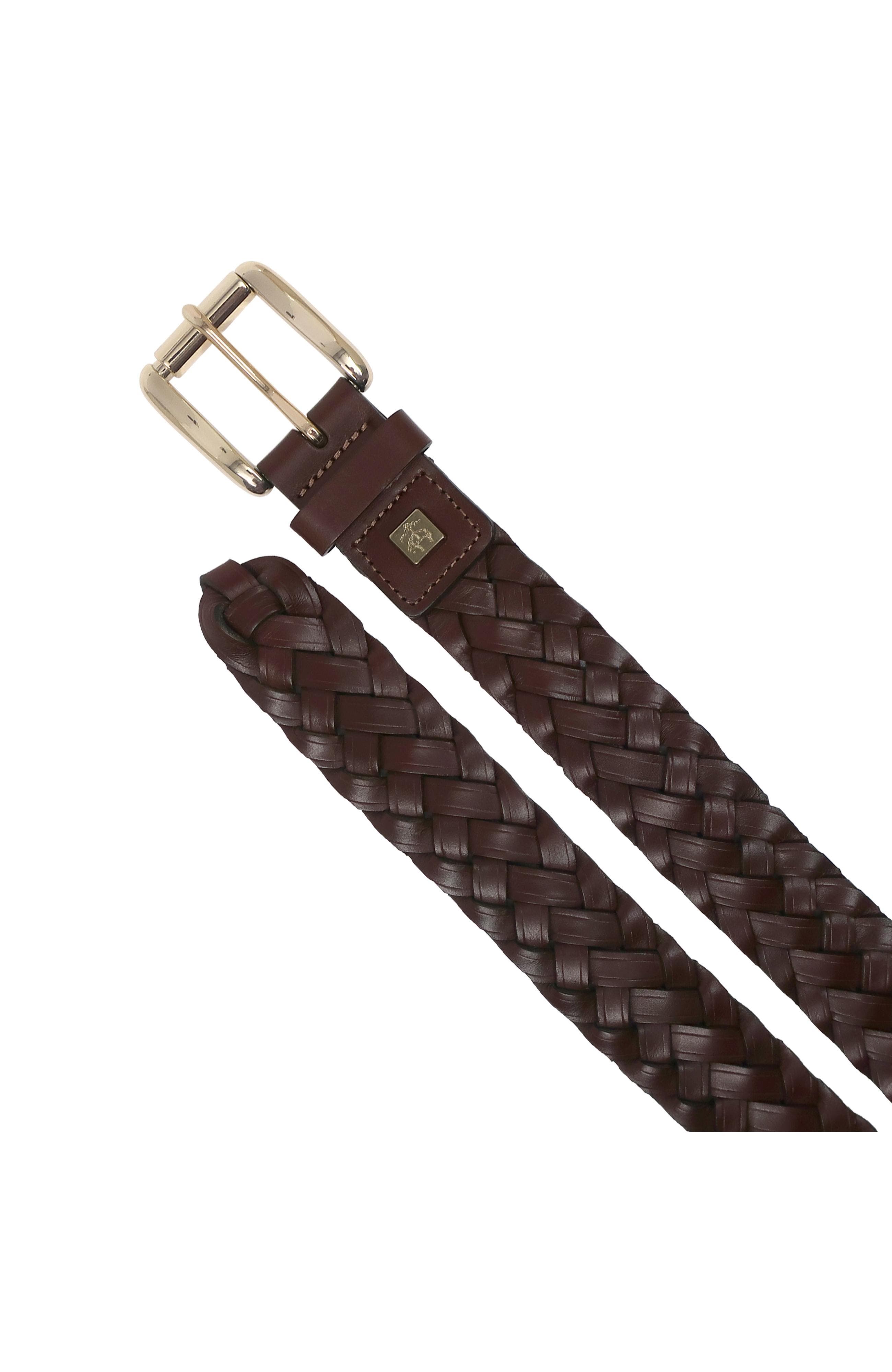 Brooks Brothers Braided Full Grain Leather Belt (Men) | Nordstrom
