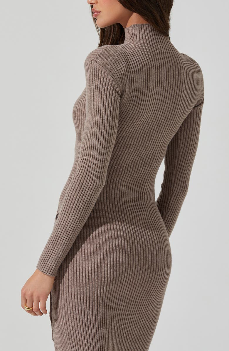 ASTR the Label Soryn Long Sleeve Sweater Dress, Alternate, color, Taupe