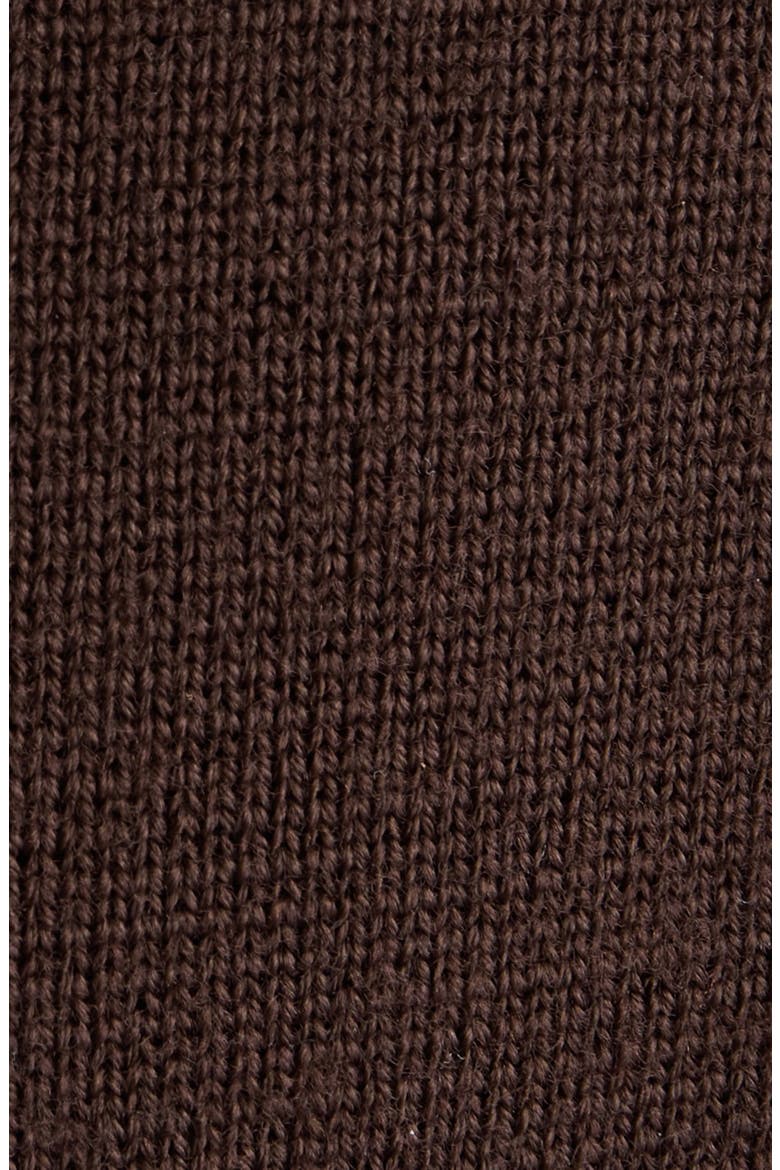 Virgin Wool Polo Cardigan, Alternate, color, EBENE