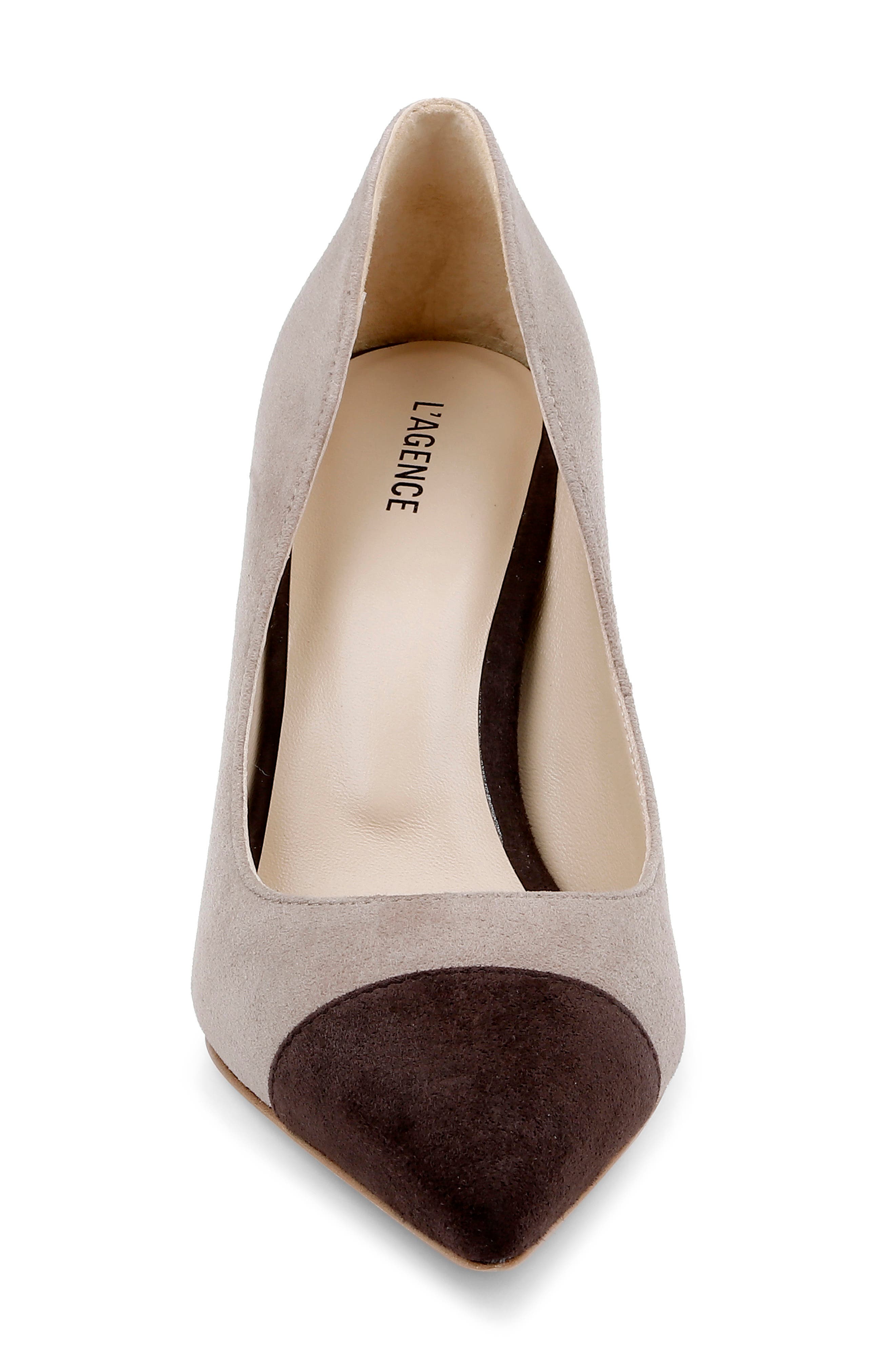 L'AGENCE Kendelle Pump, Alternate, color, Mushroom Suede