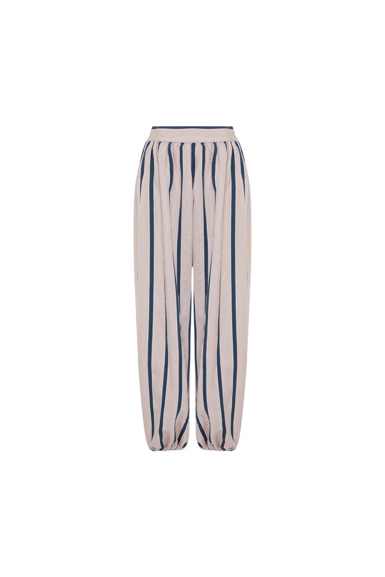 Ismene Stripe Harem Pant, Alternate, color, Eclipse Nude Stripe