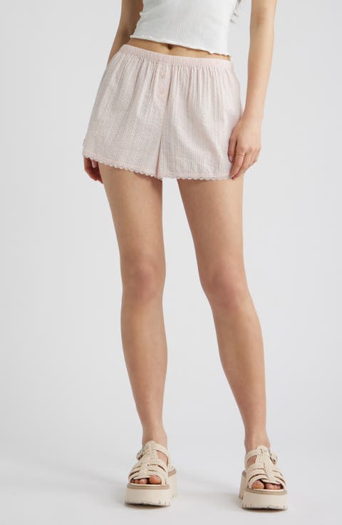 Cotton Seersucker Boxer Shorts