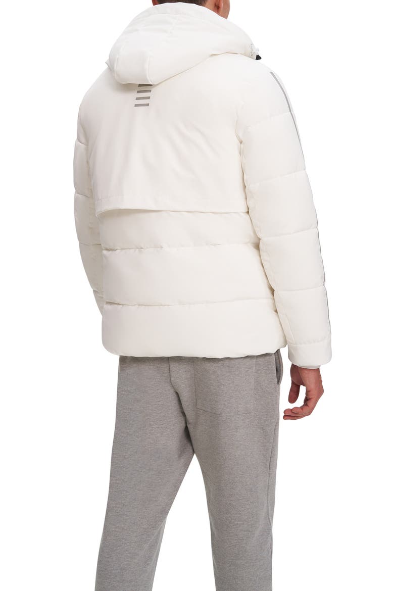 Zeke Hooded Puffer Jacket, Alternate, color, OFF WHITE