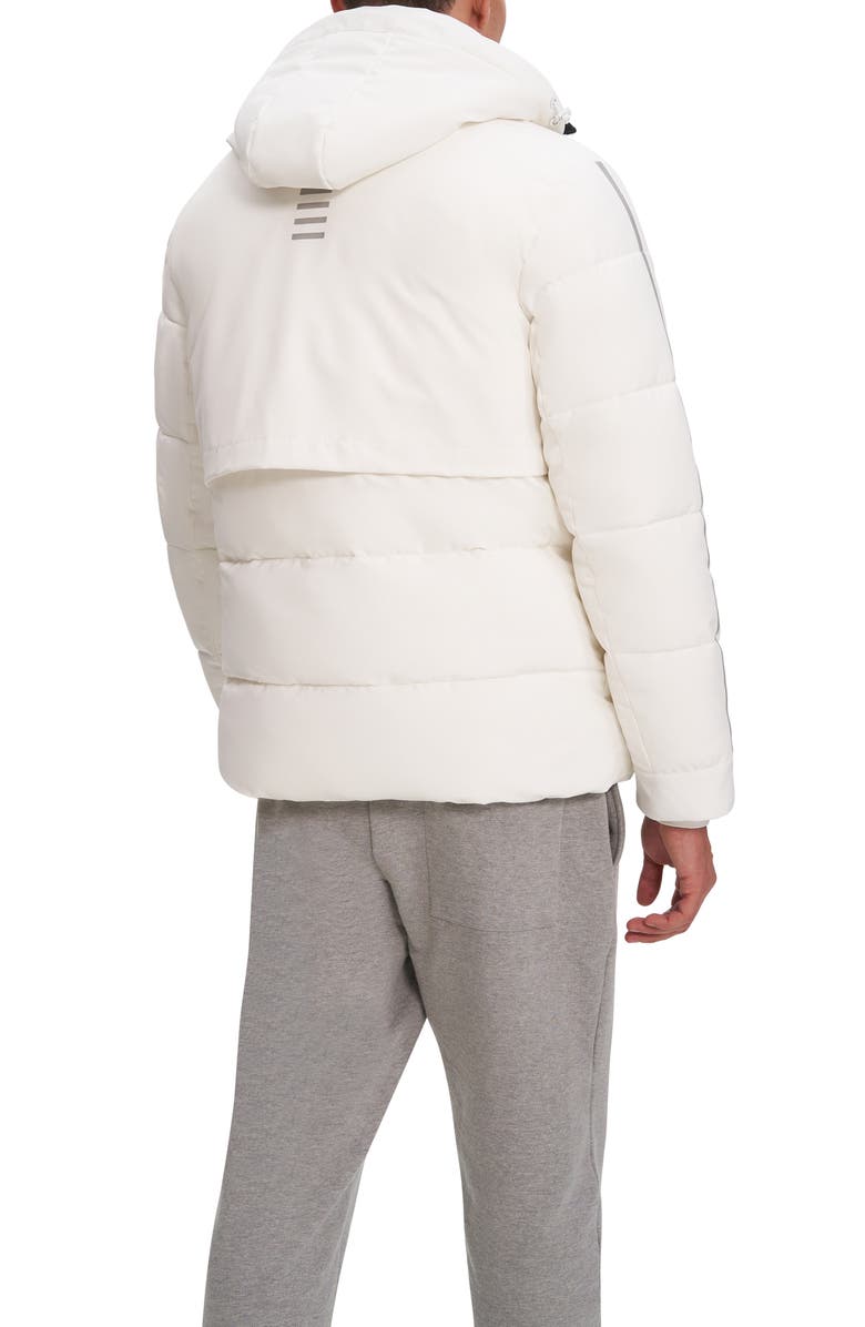 Noize Zeke Hooded Puffer Jacket, Alternate, color, Off White