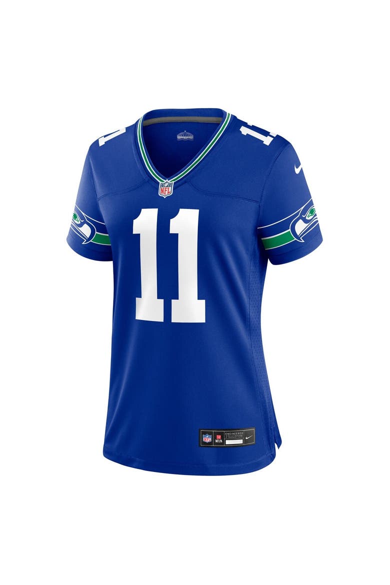 Women's Nike Jaxon Smith-Njigba Royal Seattle Seahawks Throwback Player Game Jersey, Alternate, color, Royal